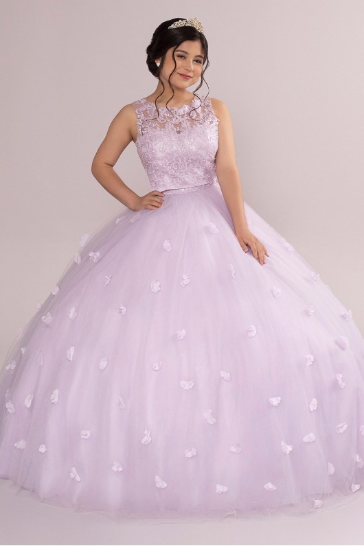3-Piece Convertible Quince Dress with Heart Back Fifteen Roses FR2102