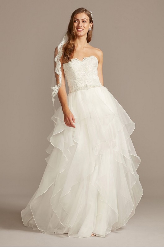 Lace and Organza Wedding Ball Gown with Beading  Collection WG3830