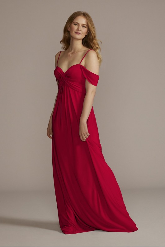 Tall Jersey Knot Empire Waist Bridesmaid Dress David&#039;s Bridal 4XLF20537